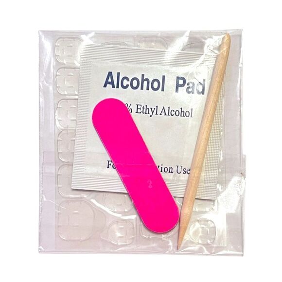 Hand Made Gray Hello Kitty Heart Rhinestone Charm Bow Press On Nails Size Small - Picture 2 of 4